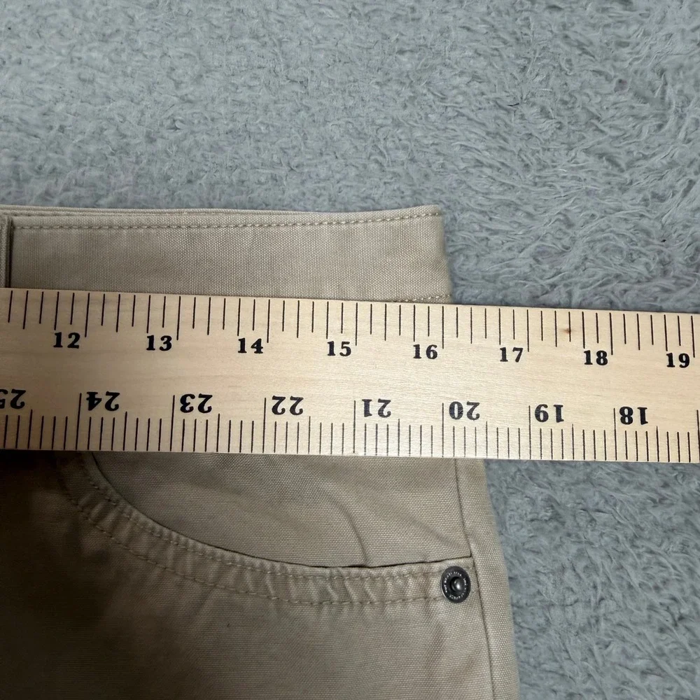 The North Face Mens 32 Regular Canvas Pant Khaki Tan Straight Leg Utility Hiking